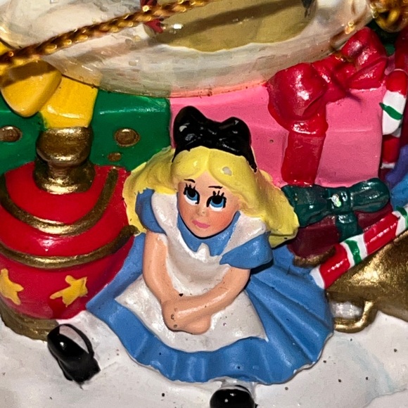 MICKEY Mouse Snow Globe Hanging Ornament Christmas Surrounded By Toys. Undated. - Picture 14 of 17